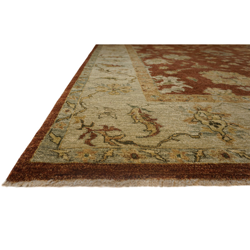 Essence Hand Knotted Wool Area Rug, Rectangle 8' x 10'