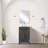 Single Bath Vanity 20 in. W x 18 in. D, Acrylic Countertop, 18 in. Mirror and Faucet Set-185077954
