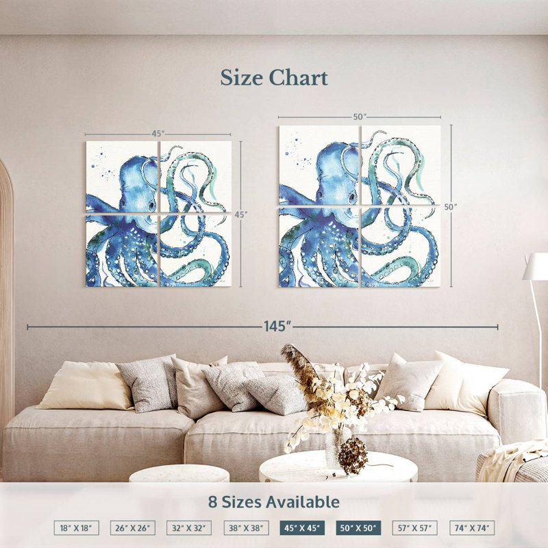 Brampt Deep Sea XII, 50" H x 50" W