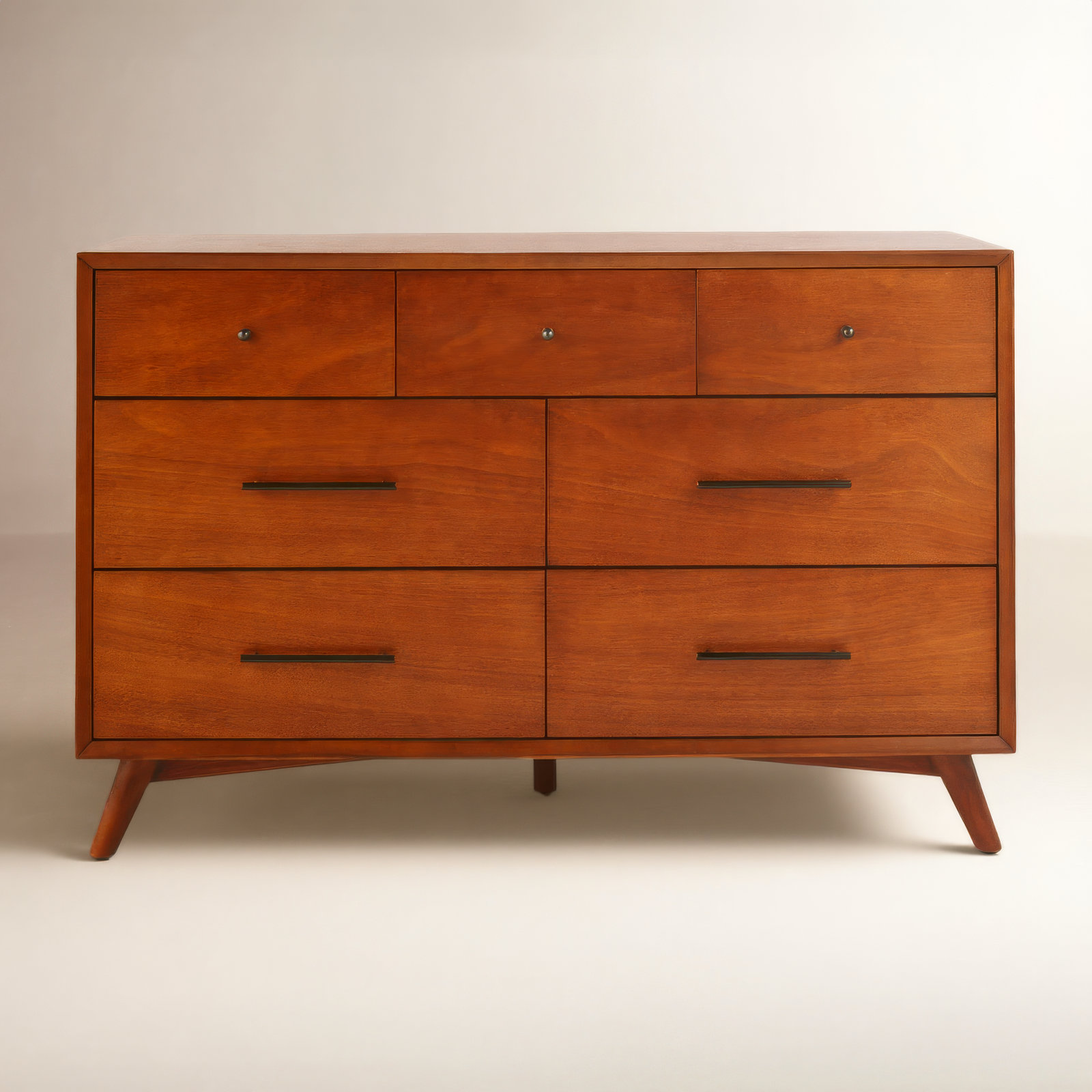 Williams 56" Mahogany Dresser, Chestnut