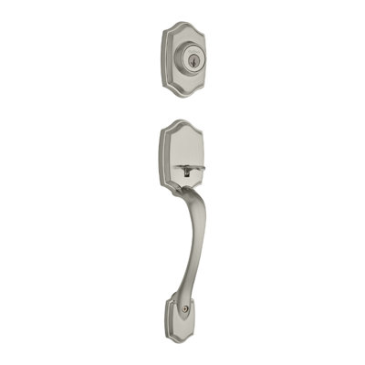 Belleview Exterior Portion Handleset with Double Cylinder Deadbolt (Interior Portion Sold Separately)