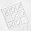 Tic Tac Toe Wall Decor with Magnetic X and O Pieces Acrylic Game Board Art