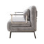 Fauteuil convertible moderne gris clair 55 po Modern Sofavelvet, canapé-lit à trois volets avec dossier et coussin réglables, canapé-lit de loisirs avec structure en acier robuste pour la maison et le bureau, canapé-lit Comtable-120090052-122587449