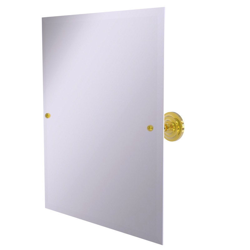 Miroir rectangulaire inclinable 21 "x 26" Jhene, Laiton poli