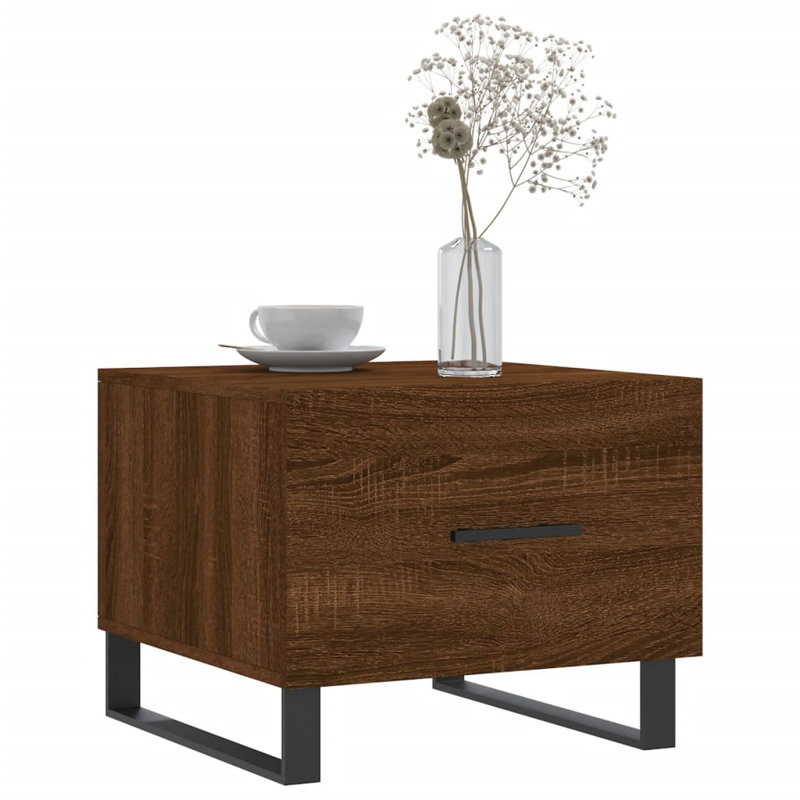 Aunesti Sled Coffee Table with Storage, Brown Oak
