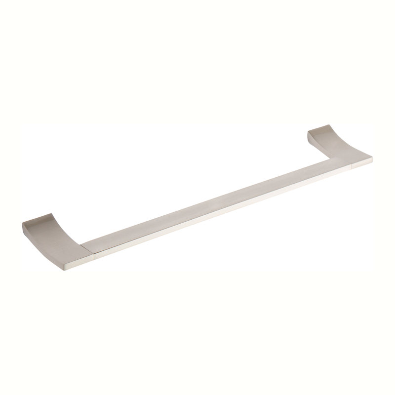 Cinu 18'' 1 Wall Towel Bar, Satin Nickel, 1.1" H x 24" W x 3.5" D