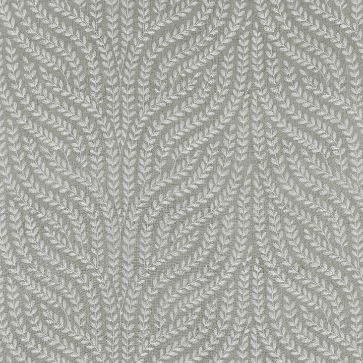 Botanica Willow Vine Embroidery Fabric, French Gray