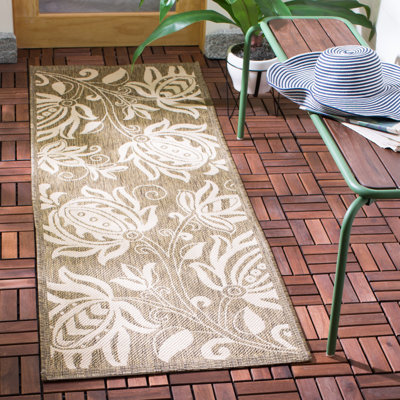 Carolan Performance Floral Indoor/Outdoor Area Rug
