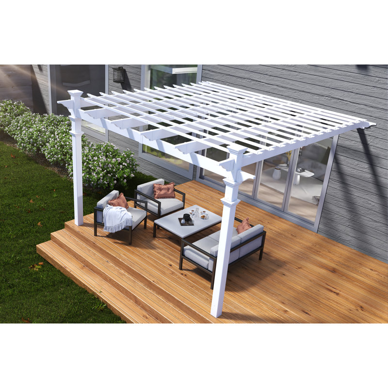 Cordaville 12 Ft. W x 12 Ft. D Vinyl Pergola