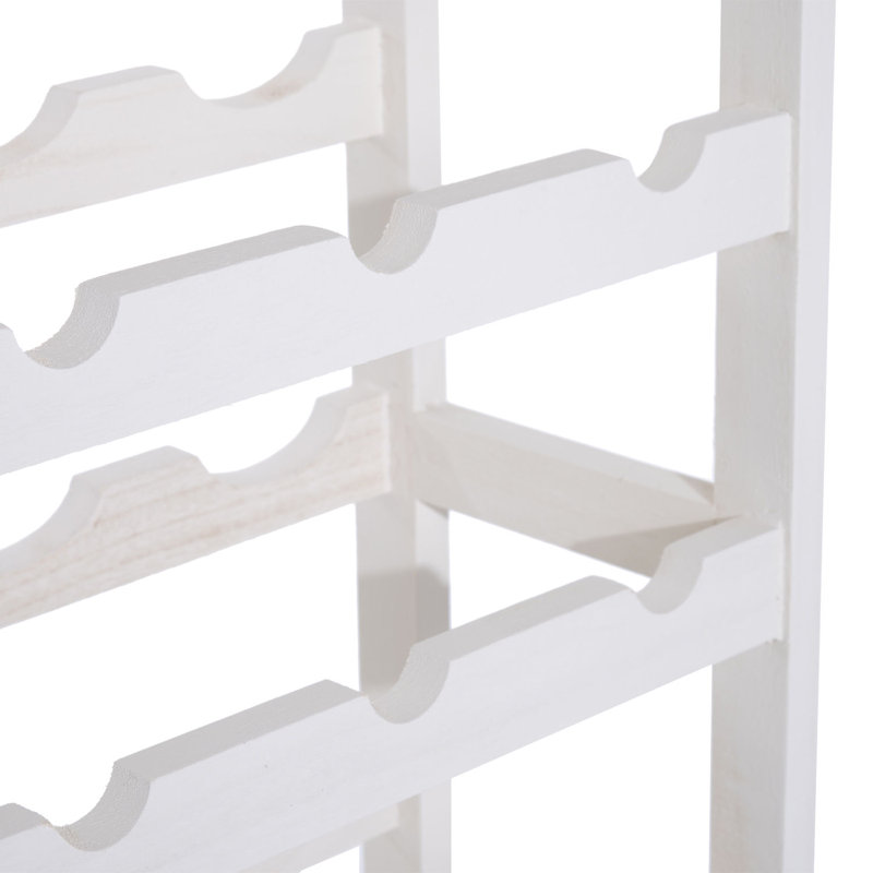 Georgetta Floor Wine Bottle Rack, White