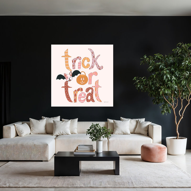 Art contemporain noir avec des animaux, H 48 po x l 48 po