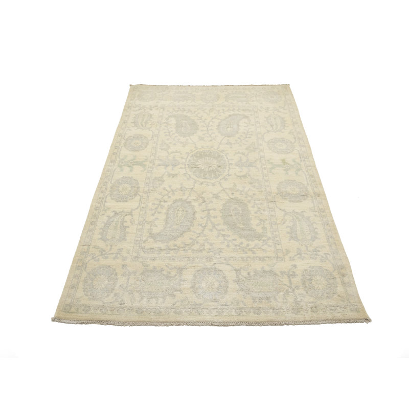 Tapis oriental beige discret 4X6 Mhaute