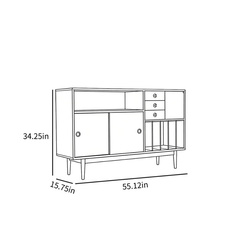 Armoire d'appoint multi-usage minimaliste