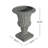 Outdoor Garden Urn Planter, Gray-1602858247