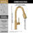 Pull Down Single Handle Kitchen Faucet with Accessories-112246305