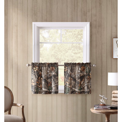 Camouflage Tailored Cafe Curtain