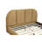 Contemporary Upholstered  Platm Bed Frame-1451796569