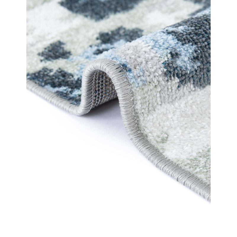 Azion Abstract Indoor Rug, Round 7'10"