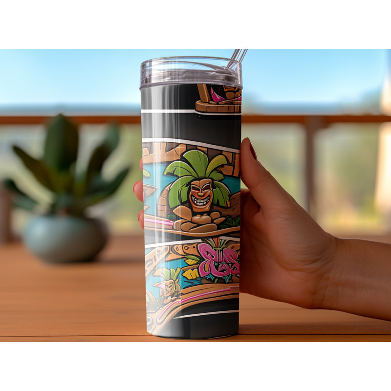 Choose Handmade Tumblers 591ml Vacuum Insulated Stainless Steel (18/8) Travel Tumbler with Straw