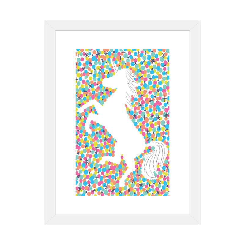 «Make Magic I» par Caroline Alfreds - impression d'art graphique, Papier encadré blanc, Blanc, H 24 po x l 16 po x P 1 po