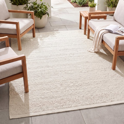Jaipur Living Ore Handwoven Solid White Area Rug (2'x3')