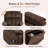 Alhertine 40.00” Liftable Power Recliner with Heating & Massage,hidden storage.Brown Chenille-1983561351