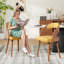 Upholstered Side Chairs with Padded Back-1037063633