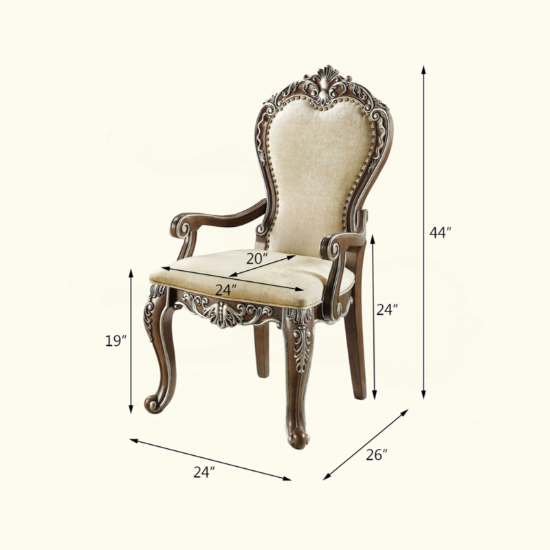 Ensemble de 2 chaises avec accoudoirs Latisha