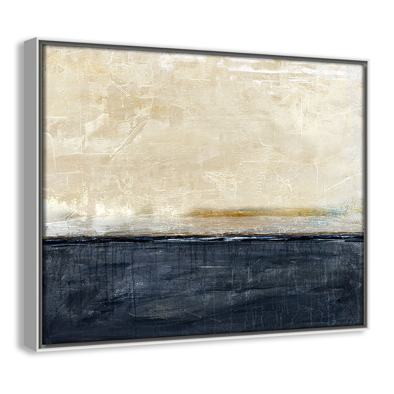 «Better Days» - Version paysage par Denise Brown, Toile avec cadre, L 15,5 po x H 12,5 po, Flotteur blanc