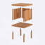 Table de chevet en bois massif 