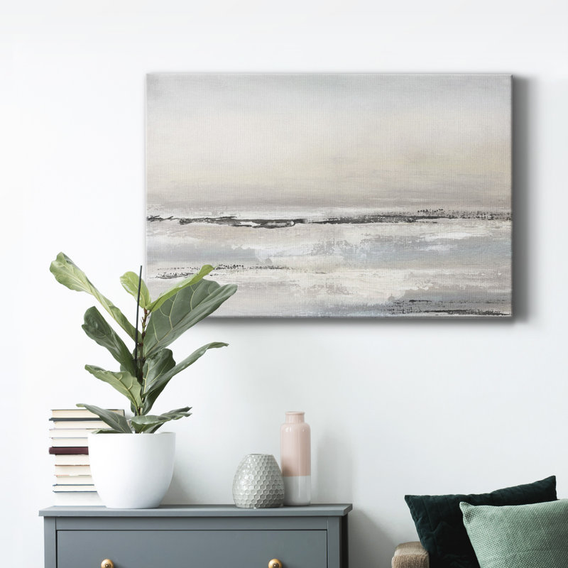 Distant brouillard - peinture sur toile tendue