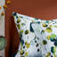 Ensemble de housse de couette à motif floral Lunaria - 100% coton, imprimé botanique vert et bleu, literie douce et respirante, grand-116239274