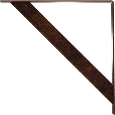 2"W x 24"D x 24"H Traditional Steel Bracket, Antiqued Copper