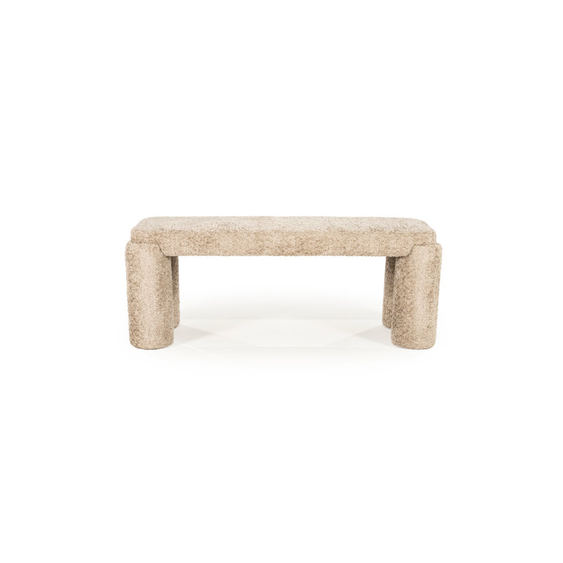 Bench Upholstered Bench, Taupe