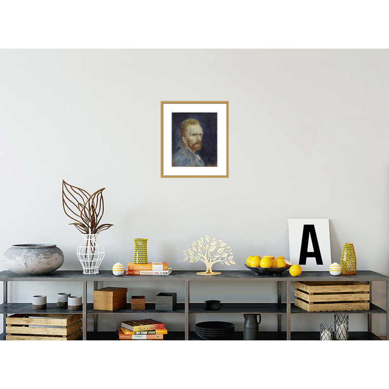 Autoportrait par Vincent van Gogh, impression giclée sur cadre, H 20,05 po x l 17,75 po