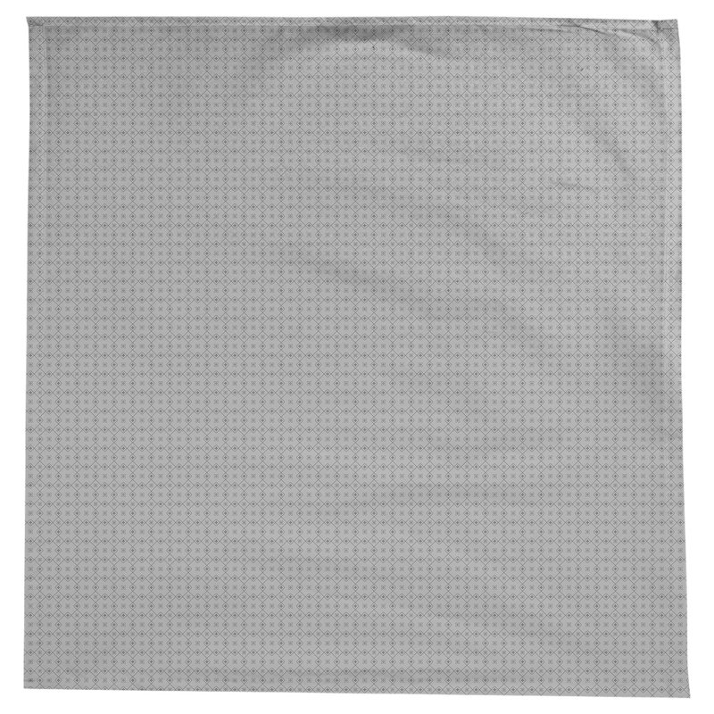Nappe carrée en coton à motif géométrique 100% avicia, Gris