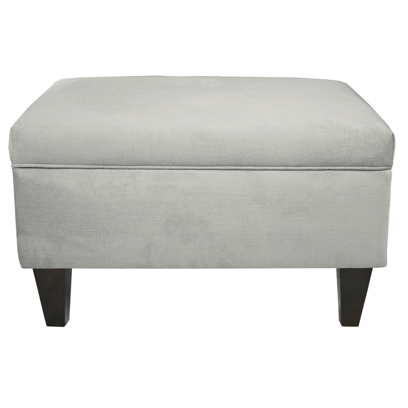 Zariyah Upholstered Ottoman, Gray