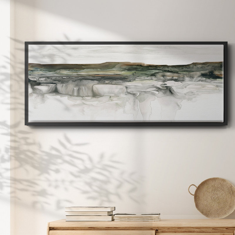 «River Flow», reproduction encadrée sur toile, Noir, H 24 po x l 60 po x P 1,5 po