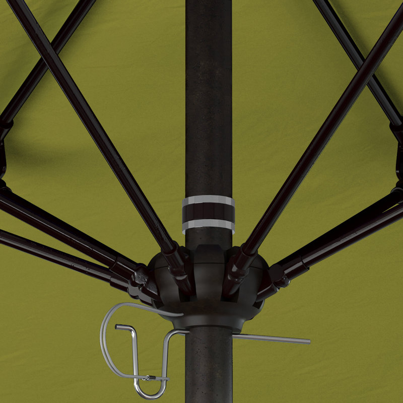 Parasol de marché commercial en aluminium Geil, Ara, Bronze