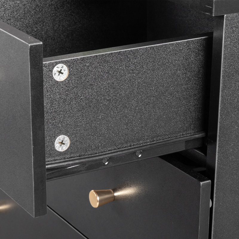 Imogen 6 - Drawer Storage Cabinet, Black