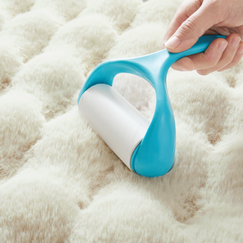 Modern Bubble Textured Shag Area Rug, Cream, Rectangle 120 x 170 cm