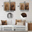 Ensemble de salon 3 pièces Brown Calm-397920241