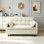 54.30" Corduroy Modular Sectional Sleeper Sofa, Loveseat with Pull Out Bed