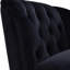 Chaise longue avec velours, pieds en bois massif, pour une assise en velours élégante et confortable, accoudoir à droite, lecture relaxante