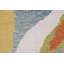 Tapis unique vert / bleu / orange 8 pi x 11 pi 8 po Justinne
