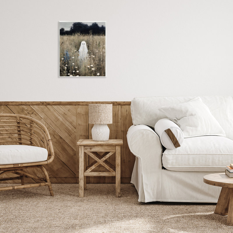 Plaque murale "Ghostie floral in champ", design par LSR Design Studio