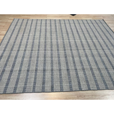 Gray Handmade Wool Area Rug