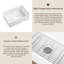 Évier de cuisine rectangulaire à tablier frontal simple avec grille et crépine 30 po KARAMAG, blanc