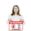 No Soliciting No Exceptions 11 Inch x 17 Inch Plastic Sign-119524107