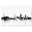 B&w de l’horizon de suède de stockholm, impression sur toile tendue-18234567